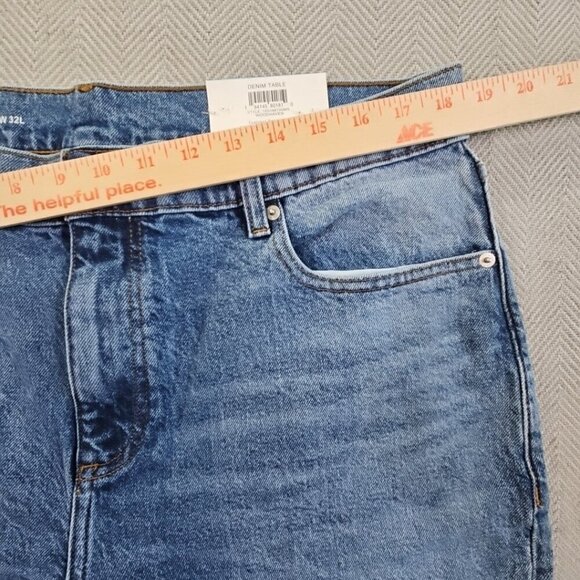 Mode of One Jeans Men's 36W 32L Blue Denim Stretch Straight Leg Quiet Luxury NWT - Picture 3 of 16